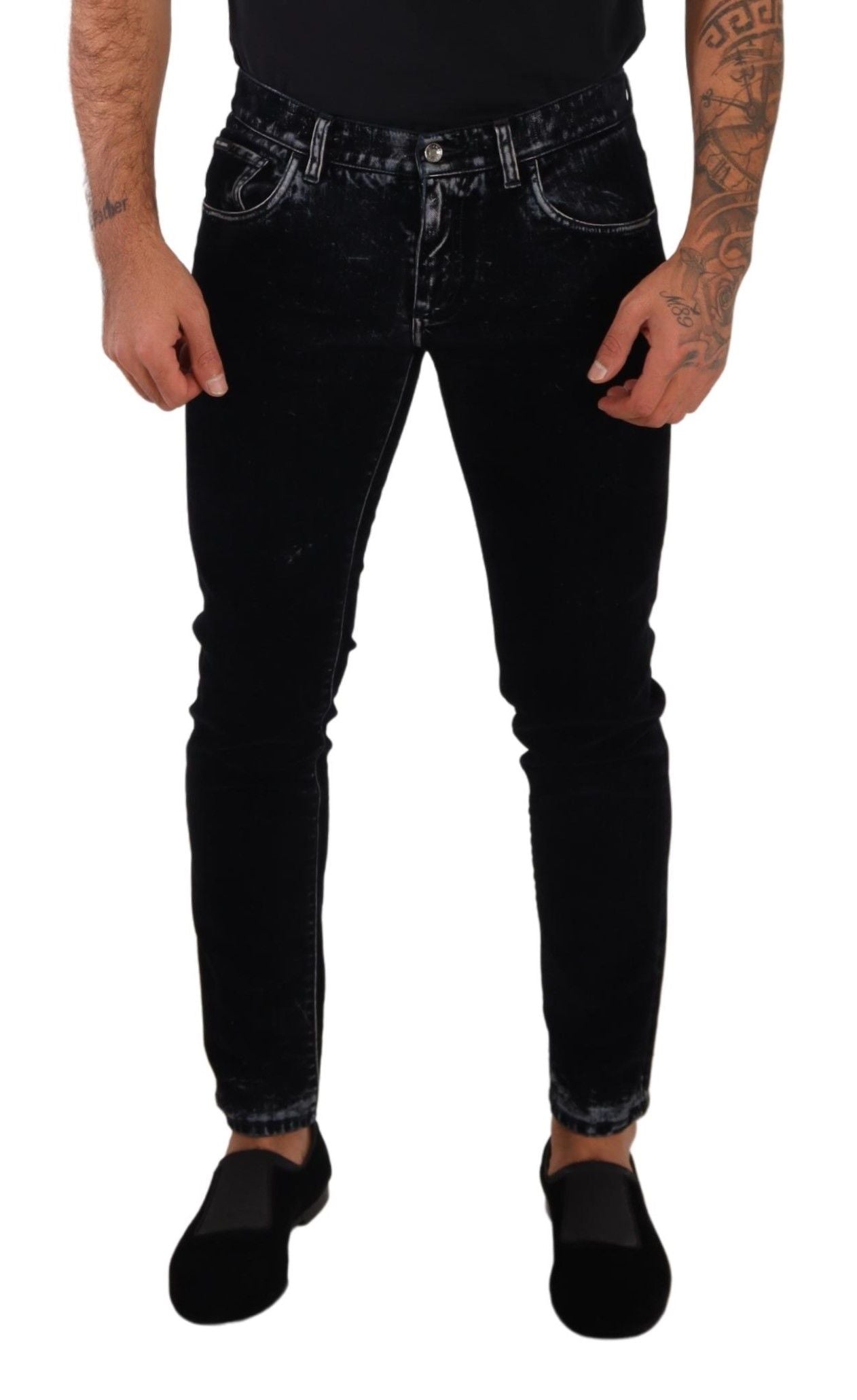 Sleek Black Skinny Denim Jeans