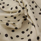 Black Ivory Polka Dots Square Handkerchief Scarf