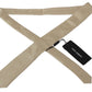 Elegant Light Brown Silk Necktie