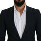 Blue Cotton Formal Taormina Blazer