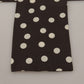Brown White Polka Dots Shawl Warm Neck Wrap Scarf