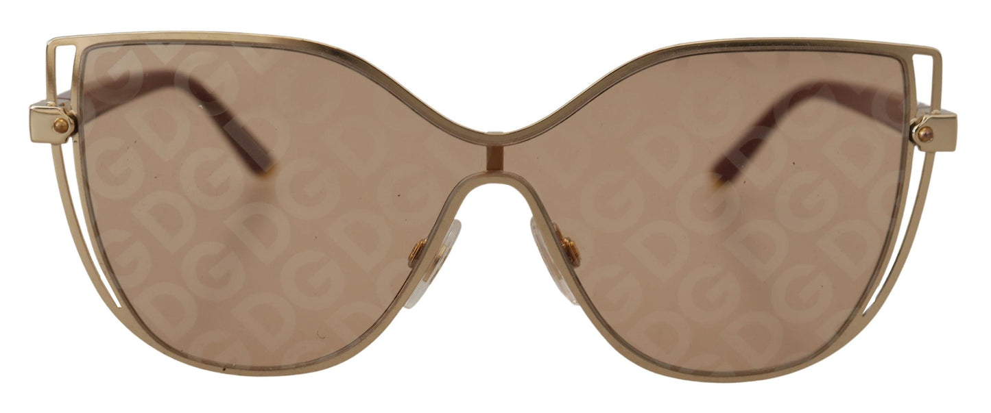 Elegant Gold-Toned UV Protective Sunglasses