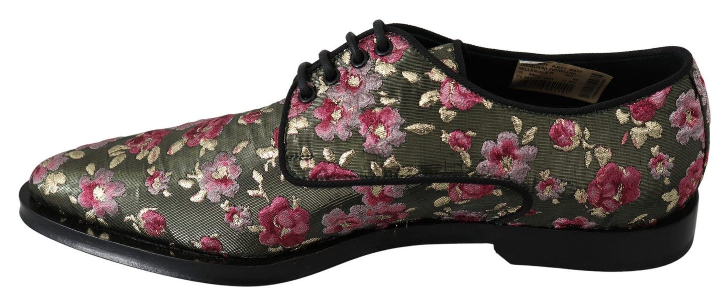 Floral Elegance Jacquard Flat Shoes