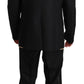 Elegant Black Silk-Blend 3 Piece Suit