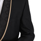 Elegant Black Silk-Blend 3 Piece Suit