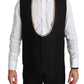 Elegant Black Silk-Blend 3 Piece Suit