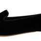 Black DG Sacred Heart Patch Slip On Flat Shoes