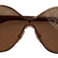 Elegant Gold-Toned UV Protective Sunglasses