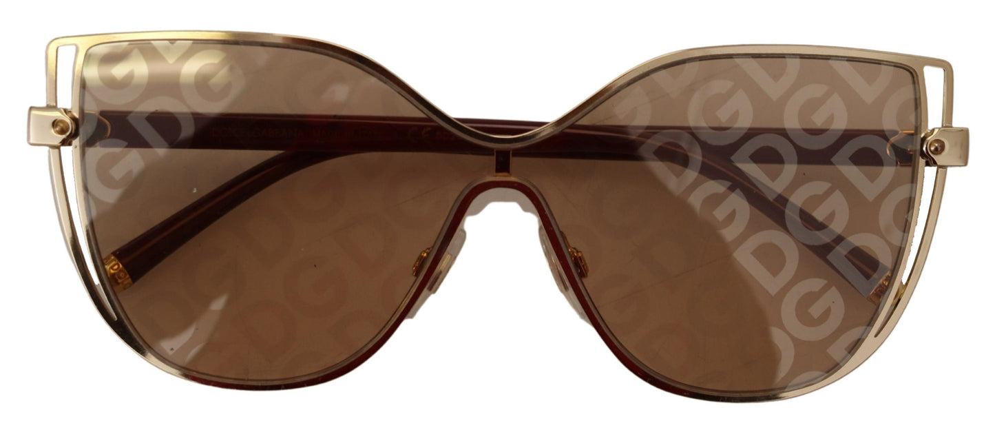 Elegant Gold-Toned UV Protective Sunglasses