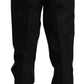 Elegant Black Silk-Blend 3 Piece Suit