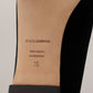 Black DG Sacred Heart Patch Slip On Flat Shoes
