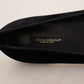 Black DG Sacred Heart Patch Slip On Flat Shoes