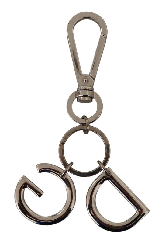 Elegant Silver Brass Keychain Accessory