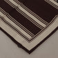 Silk Striped Brown Square Men's Scarf