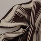 Silk Striped Brown Square Men's Scarf