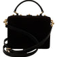 Enchanted Velvet Iguana Leather Box Bag