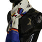Multicolor Fish Printed Shawl Neck Wrap Fringe Scarf