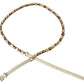 Champagne Crystal Embellished Leather Belt