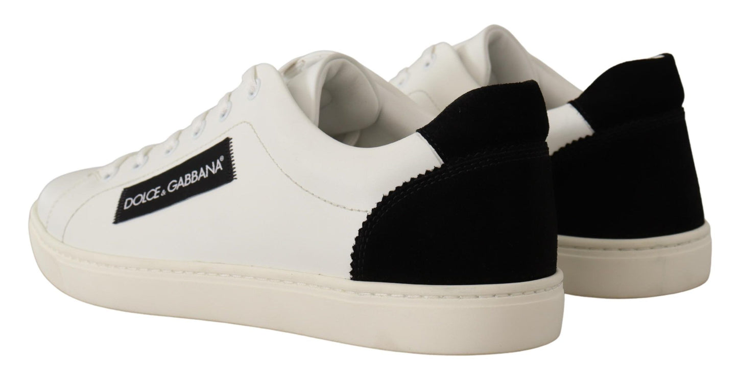 Elegant Monochrome Leather Sneakers