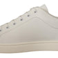 Elegant Monochrome Leather Sneakers