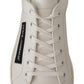 Elegant Monochrome Leather Sneakers