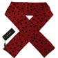 Elegant Silk Men's Scarf in Black & Red