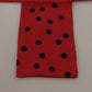 Elegant Silk Men's Scarf in Black & Red