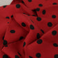 Elegant Silk Men's Scarf in Black & Red