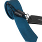 Elegant Silk Blue Neck Tie