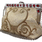 Glamorous Gold Evening Clutch with Crystal Details