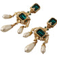 Baroque-Inspired Gold Clip-on Earrings