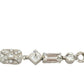 Elegant Silver Chain Bracelet with Glass Accents