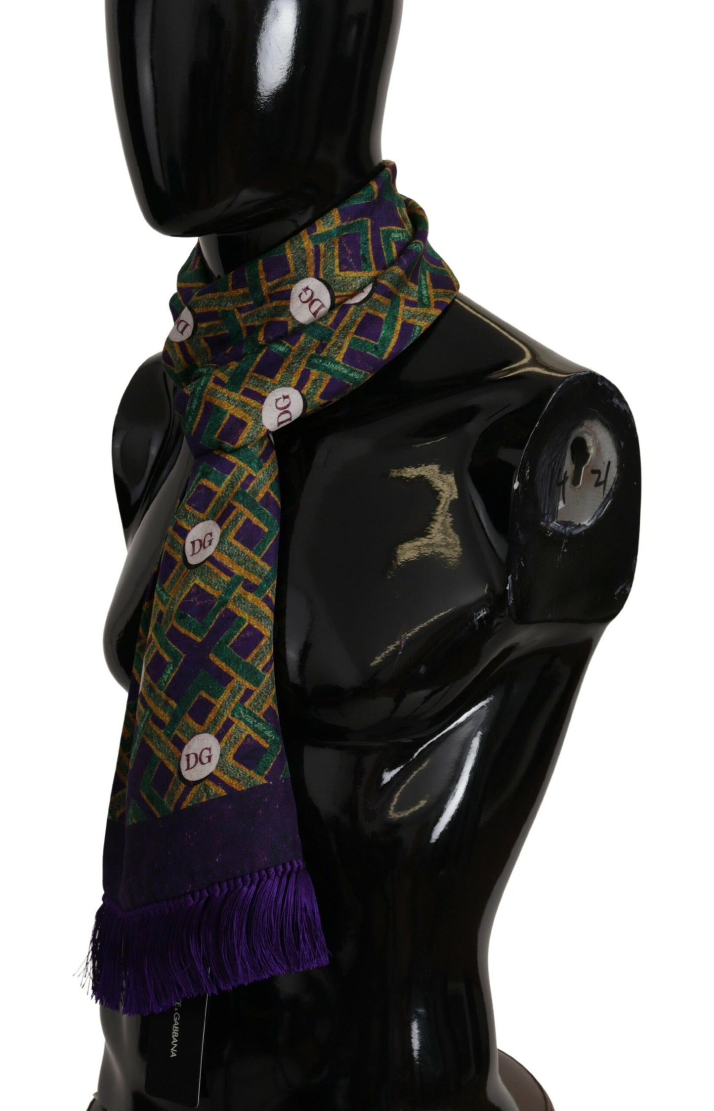 Elegant Multicolor Silk Men's Scarf