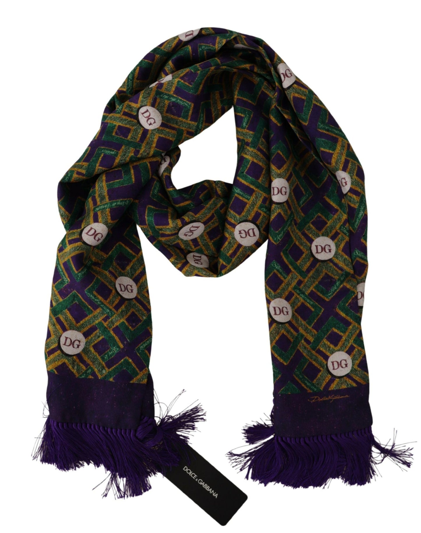 Elegant Multicolor Silk Men's Scarf