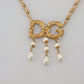 Glimmering Gold Crystal Statement Necklace