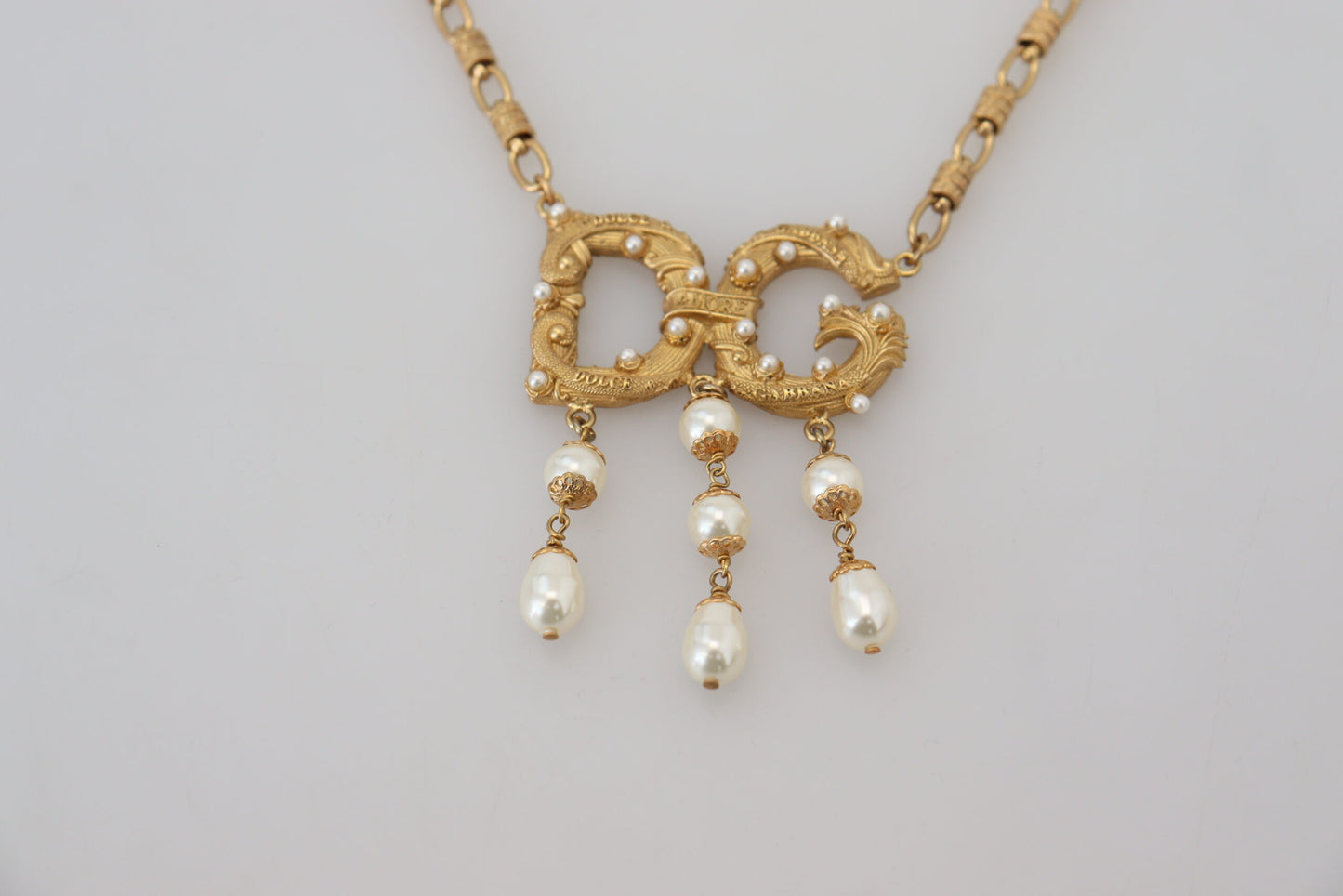 Glimmering Gold Crystal Statement Necklace