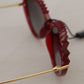 Chic Red Gradient Lens Sunglasses