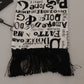 Elegant Silk Men's Scarf with Doodle Detail