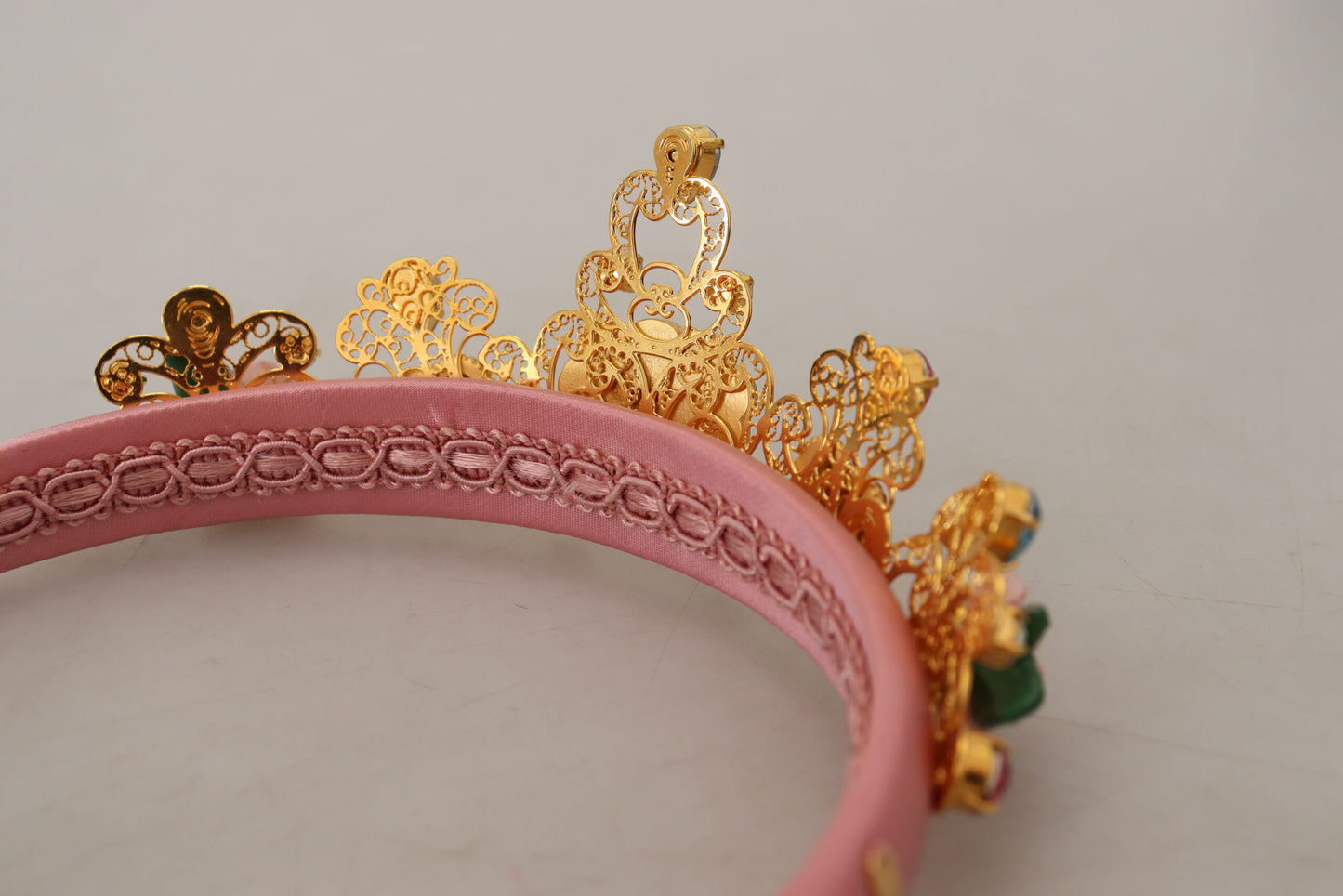 Multicolor Crystal Embellished Diadem Headband