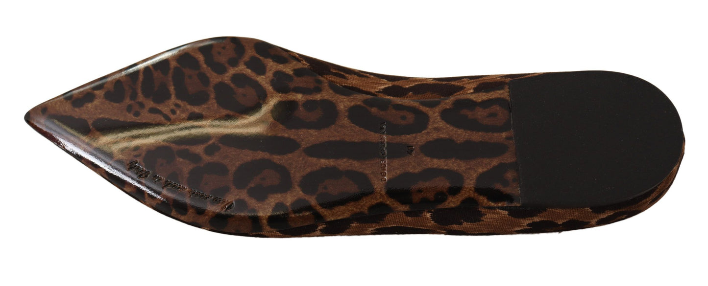 Elegant Leopard Print Loafers Flats