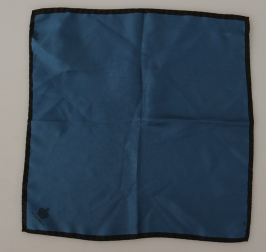 Black Blue DG Crown Printed Square Handkerchief Scarf