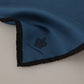 Black Blue DG Crown Printed Square Handkerchief Scarf