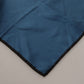 Black Blue DG Crown Printed Square Handkerchief Scarf