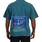 Blue Logo Print Crewneck Cotton T-shirt