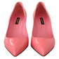 Chic Patent Leather Pink Pumps