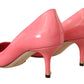 Chic Patent Leather Pink Pumps