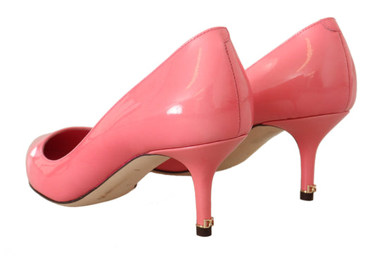 Chic Patent Leather Pink Pumps