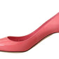 Chic Patent Leather Pink Pumps