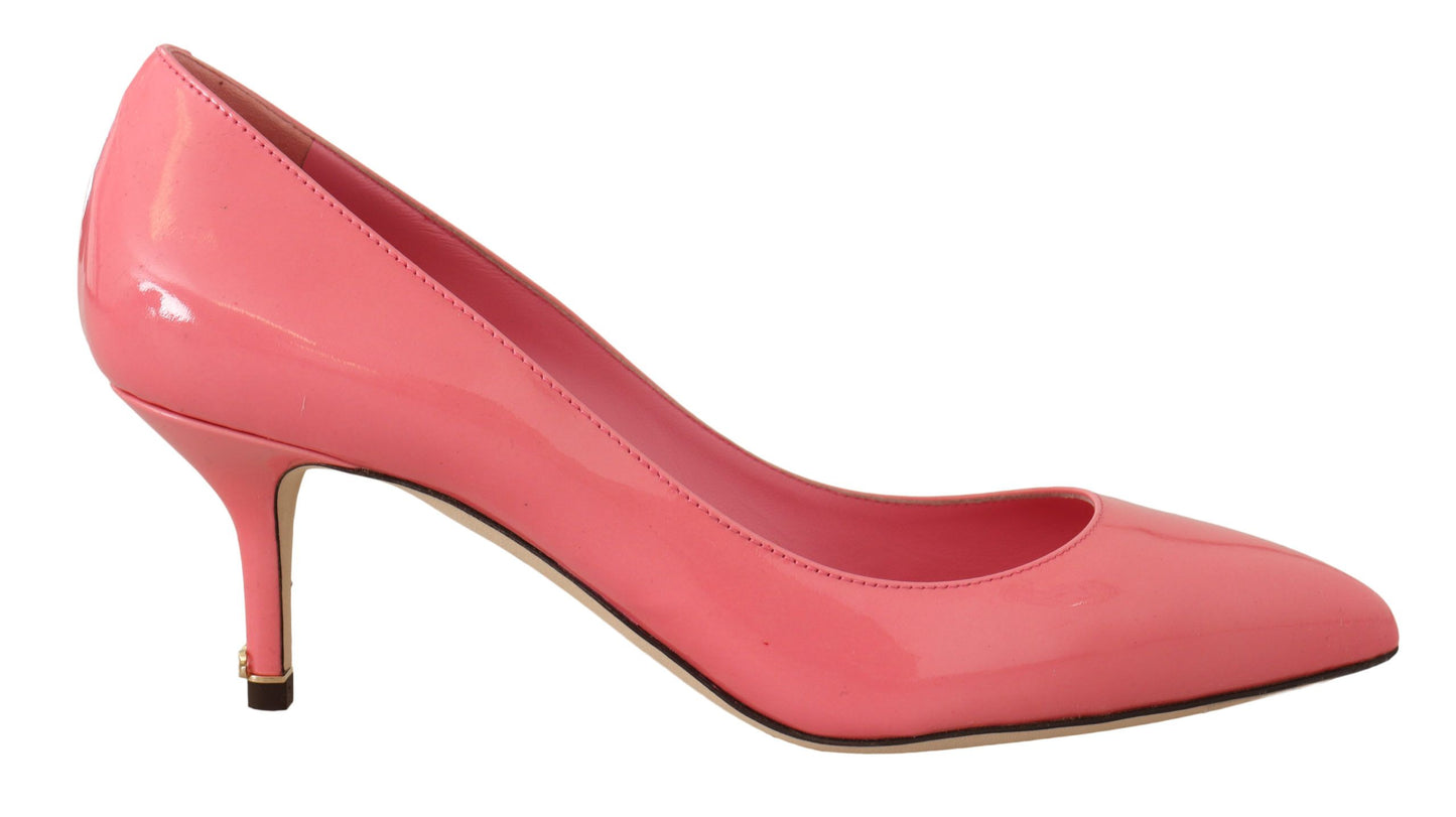 Chic Patent Leather Pink Pumps