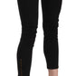 Chic Black Low Waist Skinny Cropped Pants